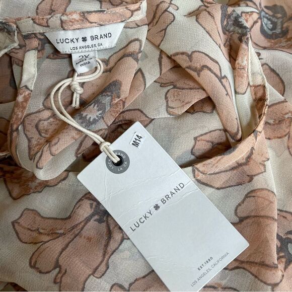 NWT Lucky Brand Floral Long Sleeve Cold Shoulder Date Night Dress PLUS Size 2X - Picture 11 of 16